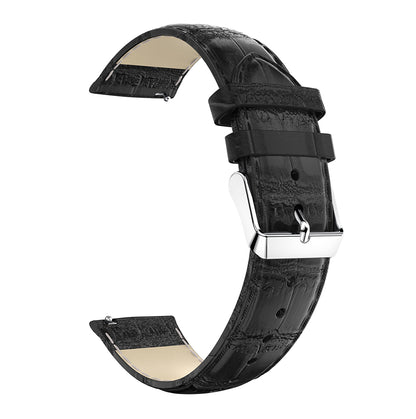 20mm Crocodile Texture Genuine Leather Watch Strap Replacement for Samsung Galaxy Watch Active