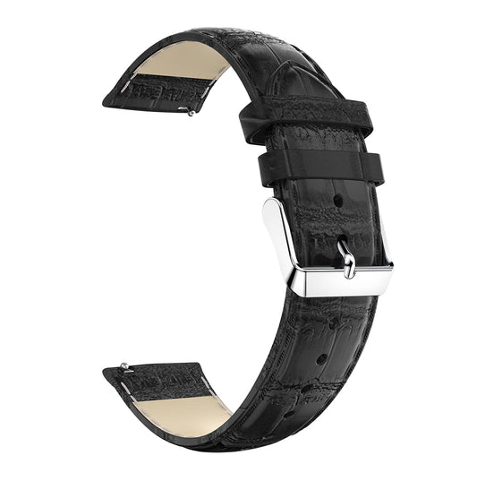 20mm Crocodile Texture Genuine Leather Watch Strap Replacement for Samsung Galaxy Watch Active