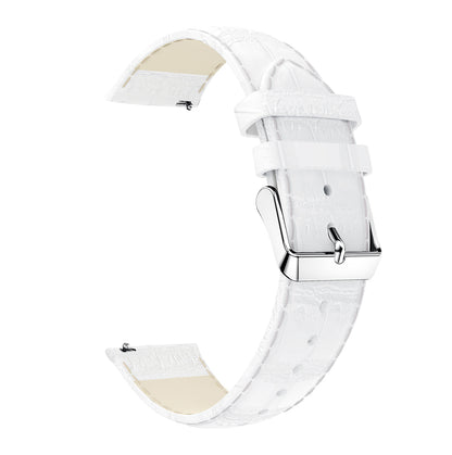 20mm Crocodile Texture Genuine Leather Watch Strap Replacement for Samsung Galaxy Watch Active