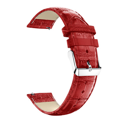20mm Crocodile Texture Genuine Leather Watch Strap Replacement for Samsung Galaxy Watch Active