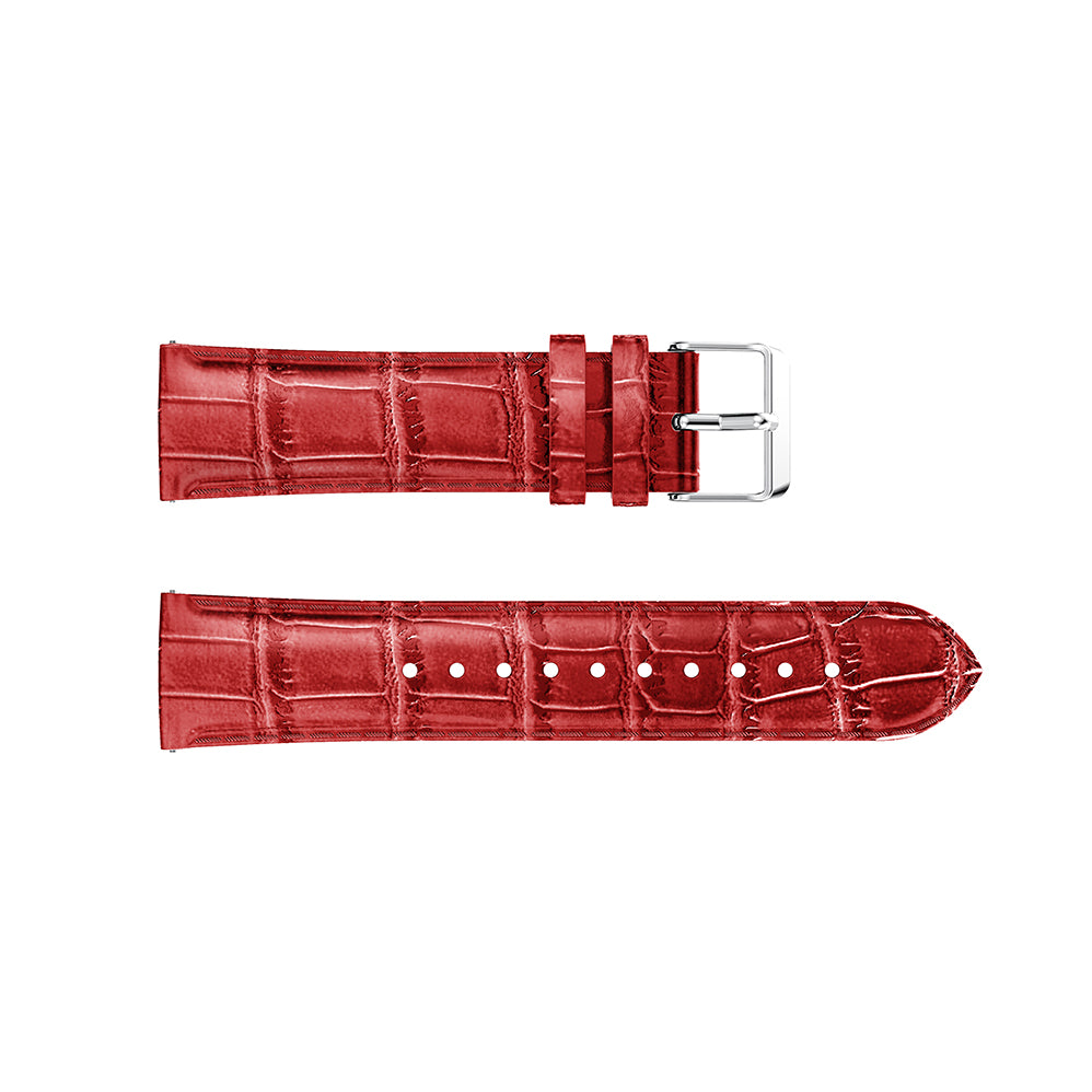 20mm Crocodile Texture Genuine Leather Watch Strap Replacement for Samsung Galaxy Watch Active