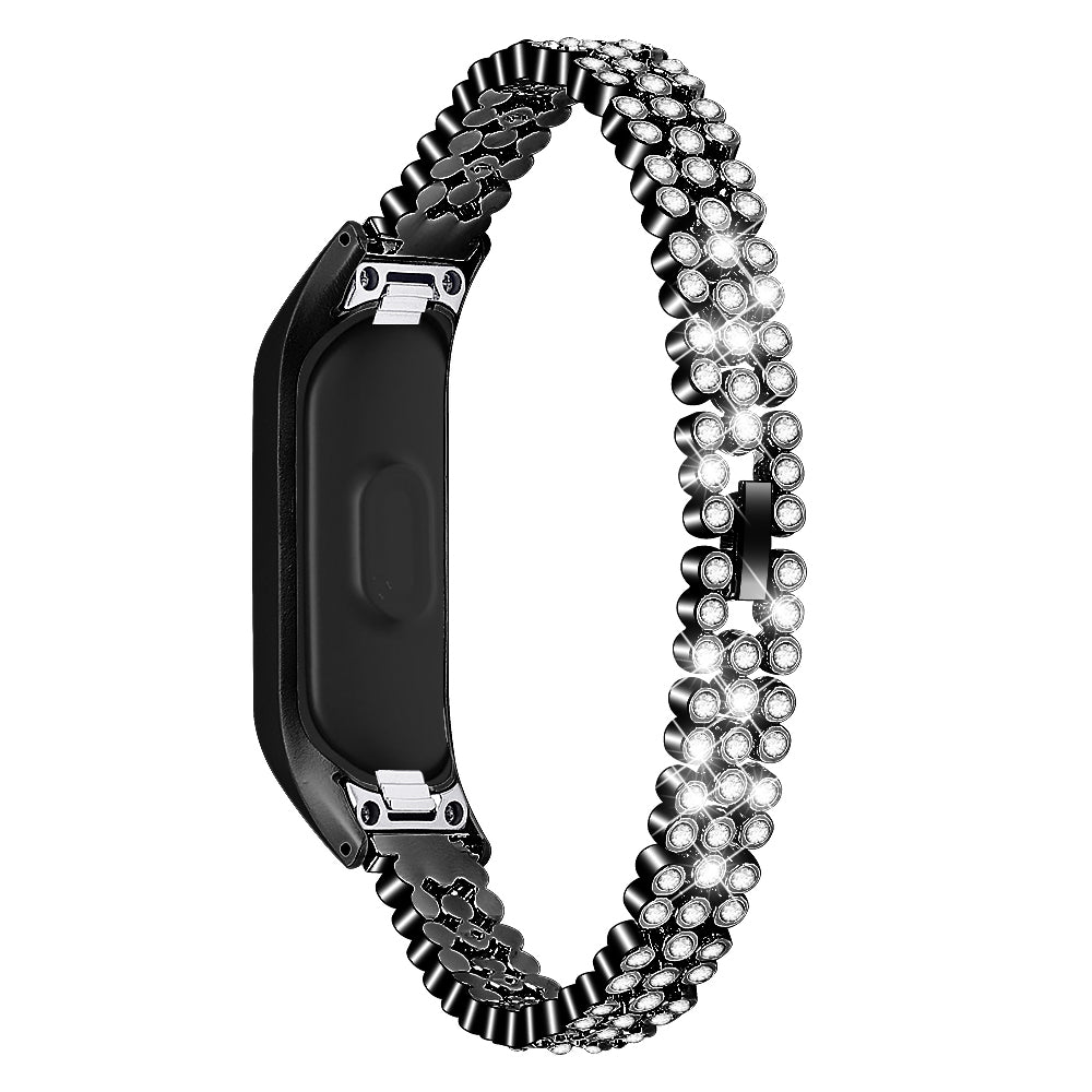 Rhinestone Decor Stainless Steel Watchband Watch Strap for Samsung Galaxy Fit-e/SM-R375