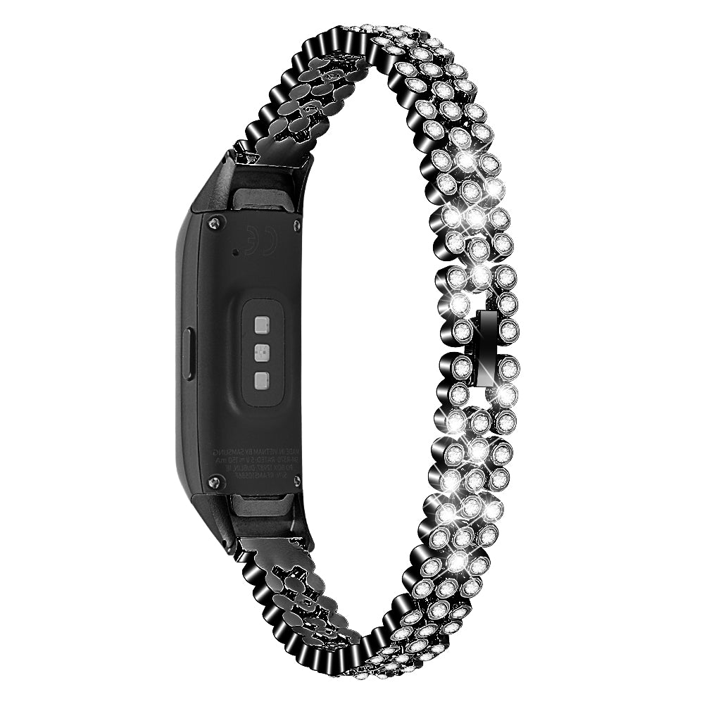 Rhinestone Decor Metal Watchband Replacement for Samsung Galaxy Fit SM-R370