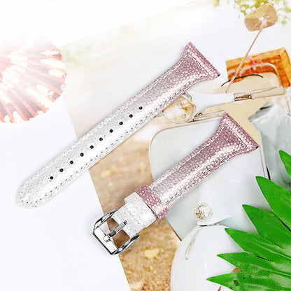 22mm Shining Design Genuine Leather Smart Watchband Strap Replacement for Samsung Gear S3 Frontier
