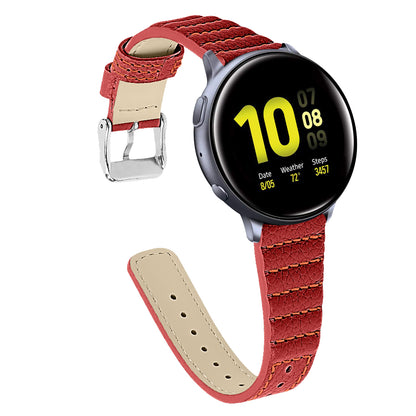 20mm Genuine Cowhide Leather Smart Watch Band Strap for Samsung Galaxy Watch 42mm