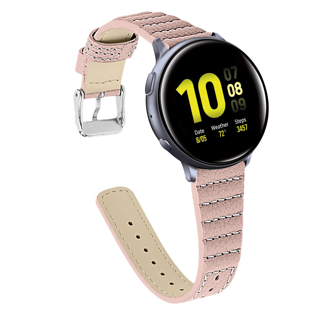 20mm Genuine Cowhide Leather Smart Watch Band Strap for Samsung Galaxy Watch 42mm