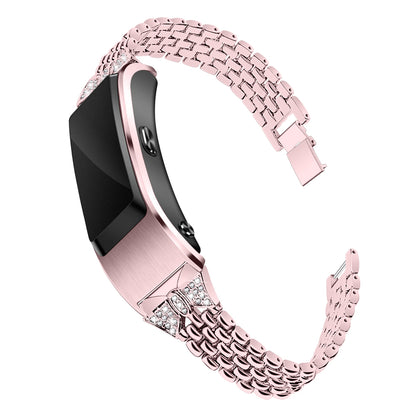 Rhinestone Decor Aluminum Alloy Smart Watch Band [18mm] for Huawei TalkBand B5