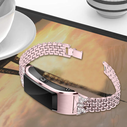 Rhinestone Decor Aluminum Alloy Smart Watch Band [18mm] for Huawei TalkBand B5