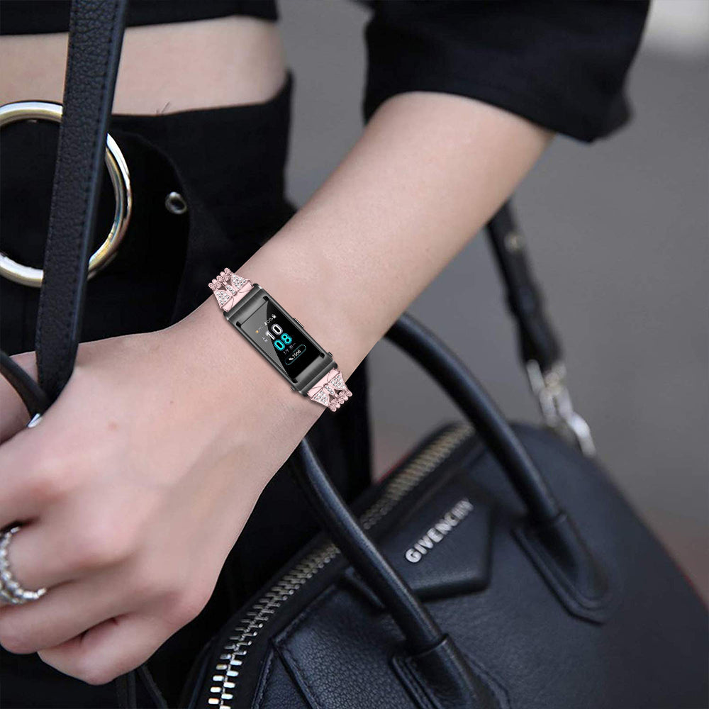 Rhinestone Decor Aluminum Alloy Smart Watch Band [18mm] for Huawei TalkBand B5