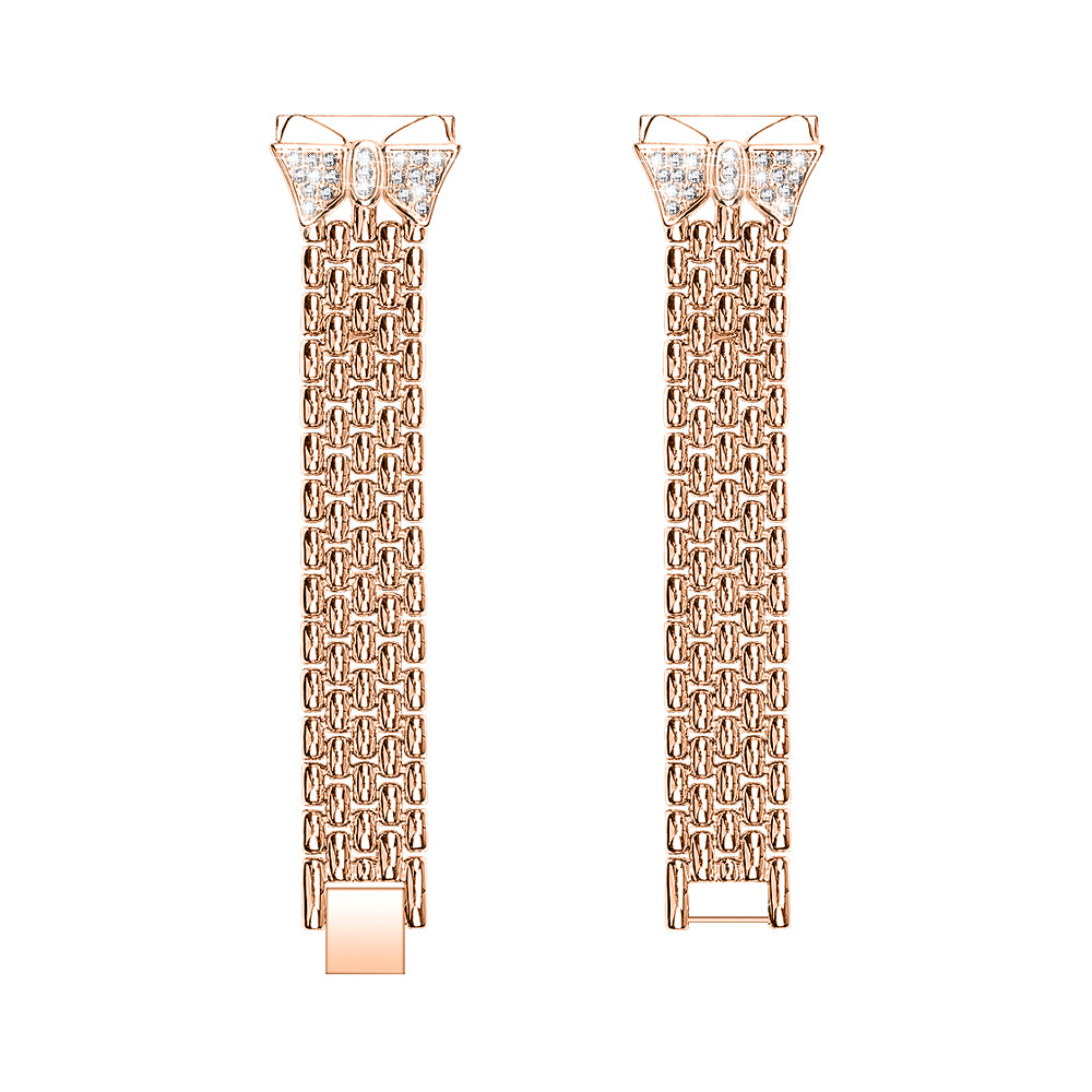 Rhinestone Decor Aluminum Alloy Smart Watch Band [18mm] for Huawei TalkBand B5