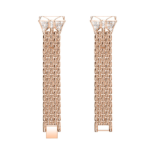 Rhinestone Decor Aluminum Alloy Smart Watch Band [18mm] for Huawei TalkBand B5