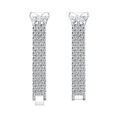 Rhinestone Decor Aluminum Alloy Smart Watch Band [18mm] for Huawei TalkBand B5