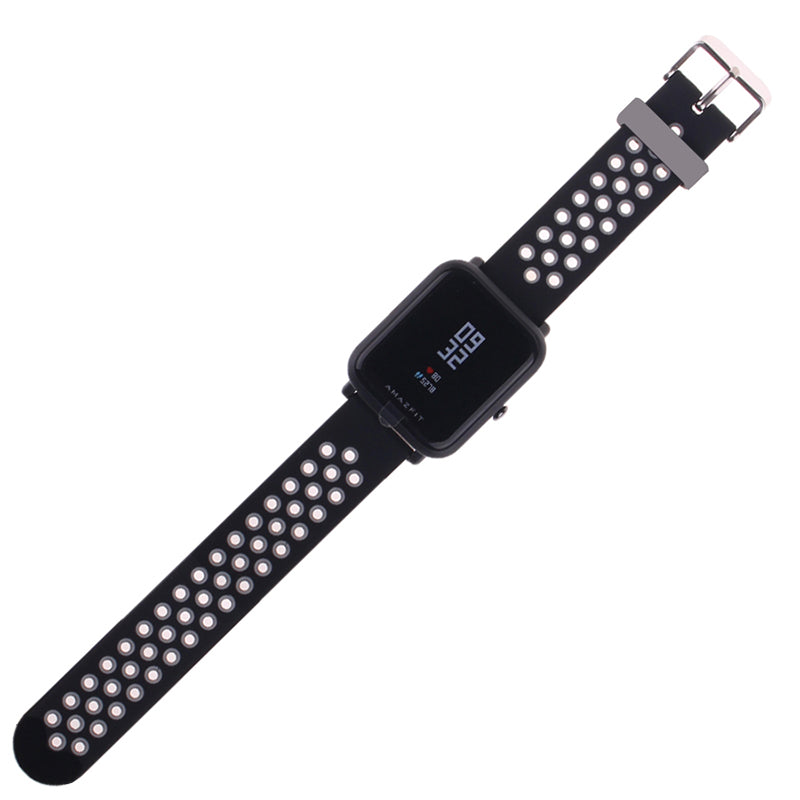 20mm Two-color Silicone Wrist Strap for Huami Amazfit GTS