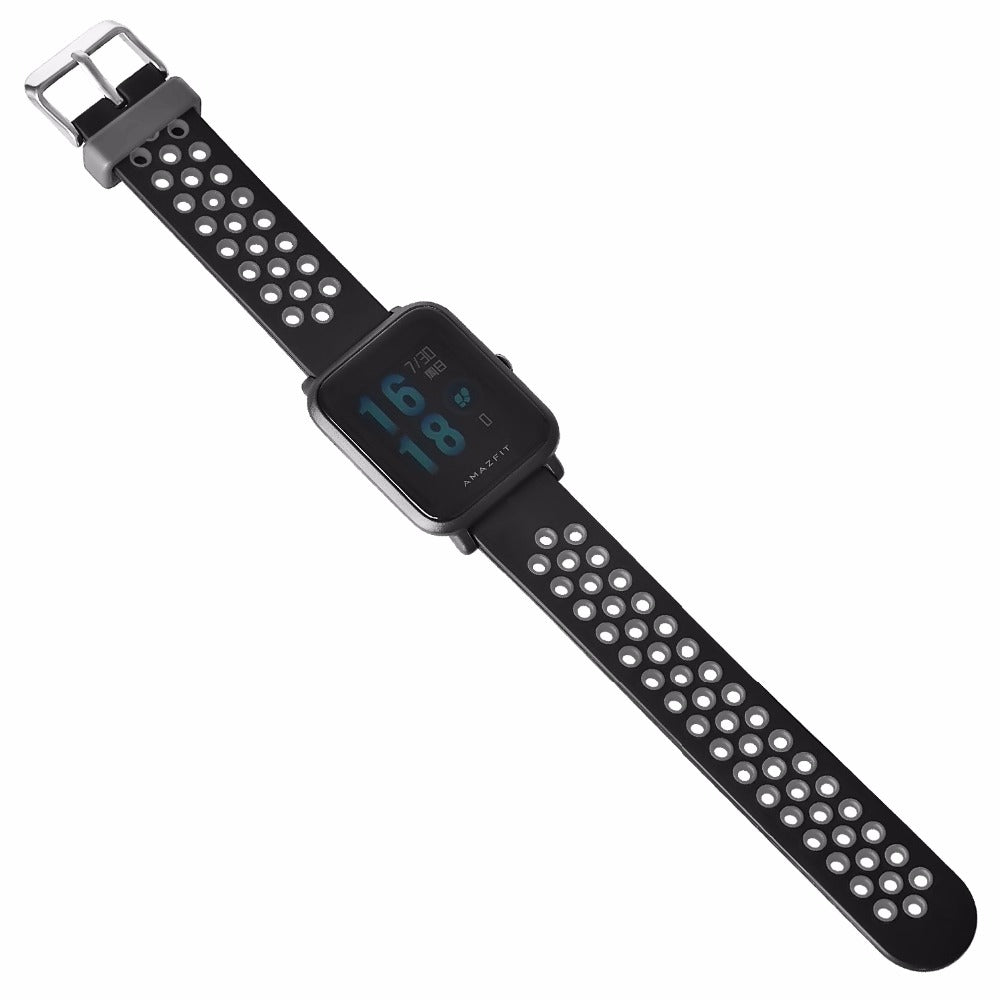 20mm Two-color Silicone Wrist Strap for Huami Amazfit GTS