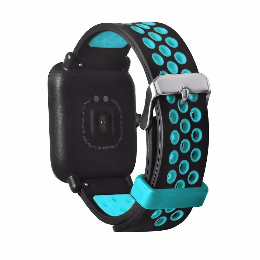 20mm Two-color Silicone Wrist Strap for Huami Amazfit GTS
