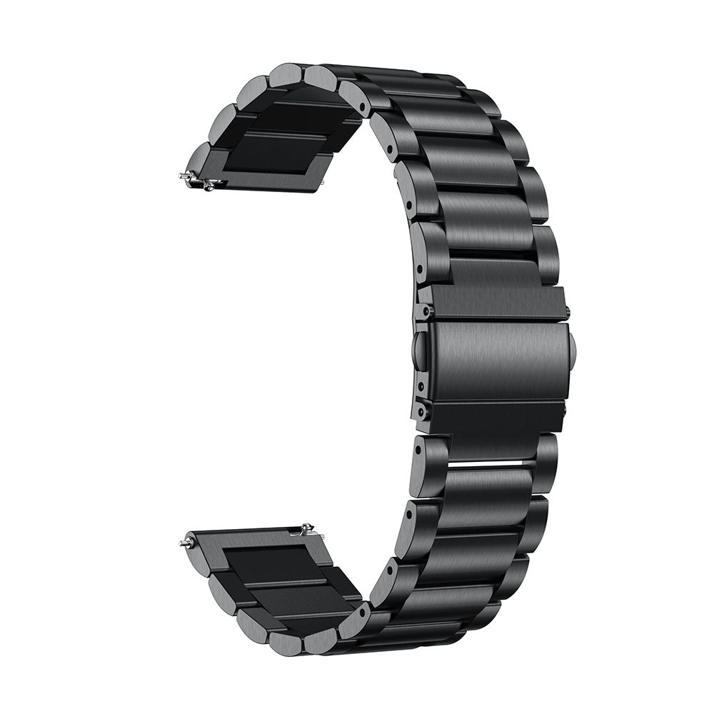 20mm 3 Beads Stainless Steel Smart Watch Replacement Butterfly Buckle Strap for Samsung Galaxy Gear S2 Sport/Galaxy Watch Active 2