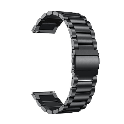 20mm 3 Beads Stainless Steel Smart Watch Replacement Butterfly Buckle Strap for Samsung Galaxy Gear S2 Sport/Galaxy Watch Active 2