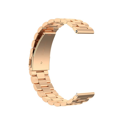 20mm 3 Beads Stainless Steel Smart Watch Replacement Butterfly Buckle Strap for Samsung Galaxy Gear S2 Sport/Galaxy Watch Active 2