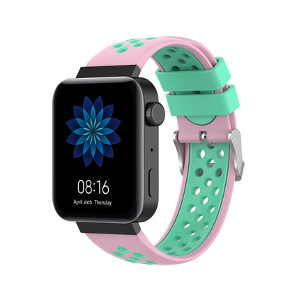18mm Dual Color Silicone Smart Watch Band for Xiaomi Mi Watch