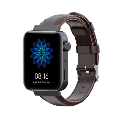 18mm Genuine Leather Watch Band Strap Replacement for Xiaomi Mi Smart Watch