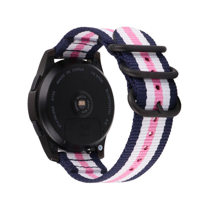 22mm Buckle Closure Nylon Watch Strap for Samsung Galaxy Watch 46mm/Huawei Watch GT 46mm