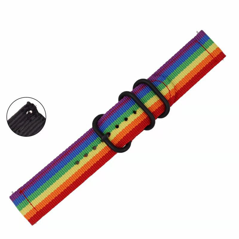 22mm Buckle Closure Nylon Watch Strap for Samsung Galaxy Watch 46mm/Huawei Watch GT 46mm