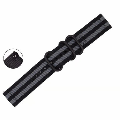 22mm Buckle Closure Nylon Watch Strap for Samsung Galaxy Watch 46mm/Huawei Watch GT 46mm