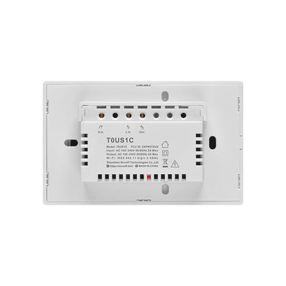 SONOFF T0US1C-TX 120 WiFi Smart Switch APP RF433 Remote Control for Alexa Google Home US Plug - 1 Gang