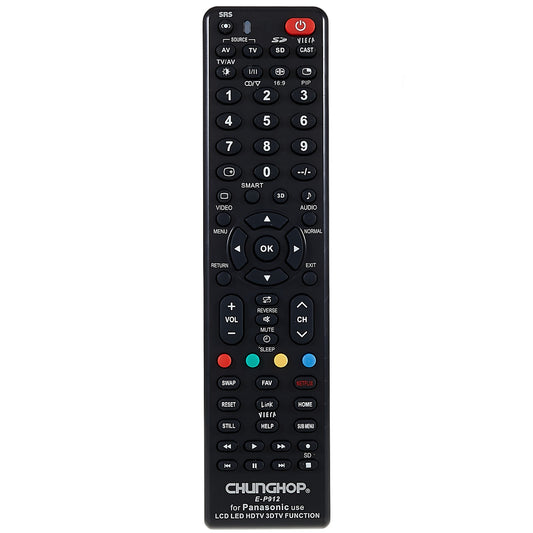 CHUNGHOP E-P912 Remote Controller for PANASONIC LED TV LCD TV HDTV 3DTV Universal Remote Control