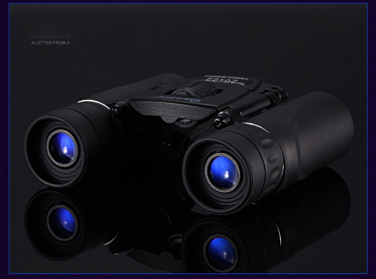 QANLIIY 20X22 Mini HD Binoculars Portable BAK-4 Prism Telescope Spotting Scope