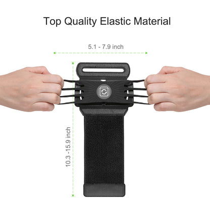 180-degree Rotatable Sport Cycling Running Cellphone Holder Wrist Strap Armband for 4-6 inches Phone