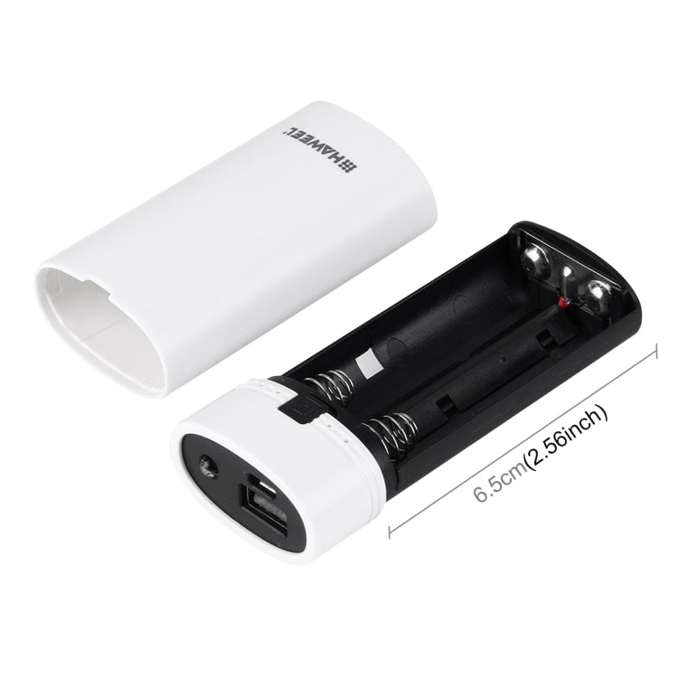 HAWEEL Portable 2 x 18650 Charger Box Power Bank and Battery Charger Box with LCD Power Display