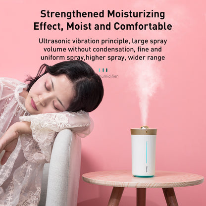 BASEUS 450ml Whale Car Home Office Humidifier Strengthened Moisturizing Effect
