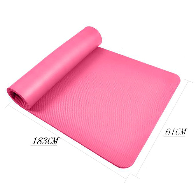 10mm Fitness NBR Yoga Mat Non-slip Pad (183 x 61cm)