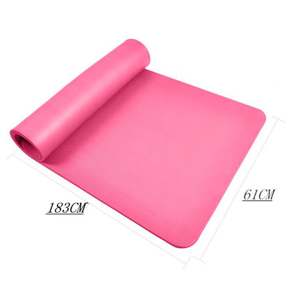 10mm Fitness NBR Yoga Mat Non-slip Pad (183 x 61cm)
