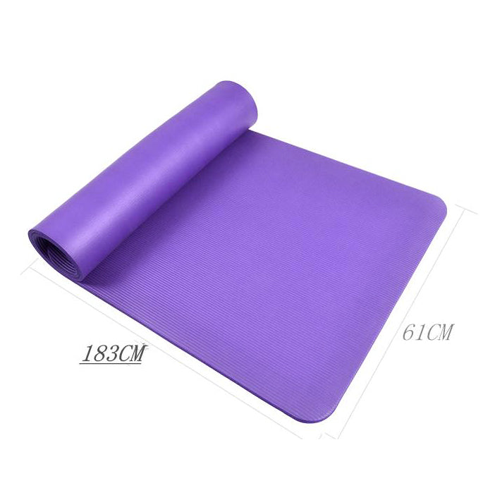 10mm Fitness NBR Yoga Mat Non-slip Pad (183 x 61cm)