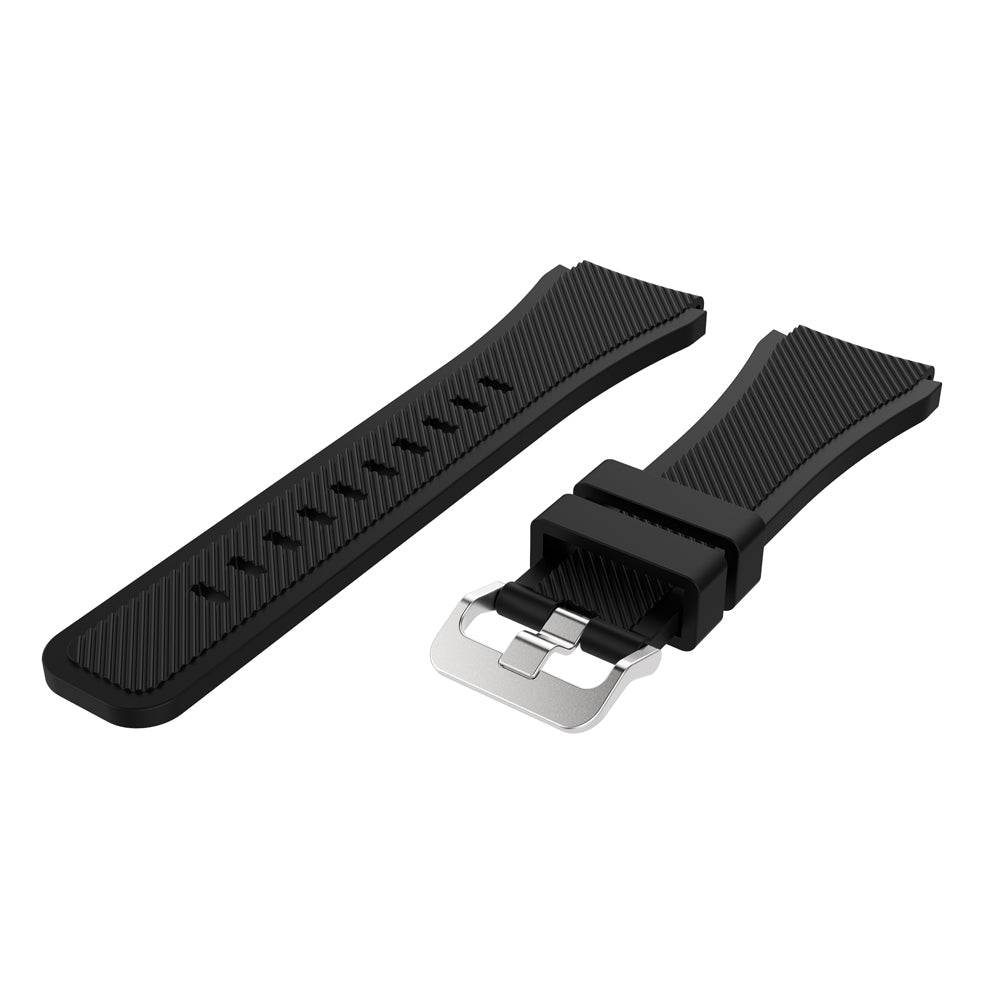 22mm Soft Silicone Sports Watch Strap Wrist Band Replacment for Samsung Gear S3 Frontier / S3 Classic