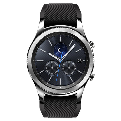 22mm Soft Silicone Sports Watch Strap Wrist Band Replacment for Samsung Gear S3 Frontier / S3 Classic