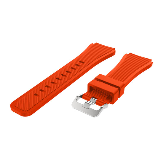 22mm Soft Silicone Sports Watch Strap Wrist Band Replacment for Samsung Gear S3 Frontier / S3 Classic