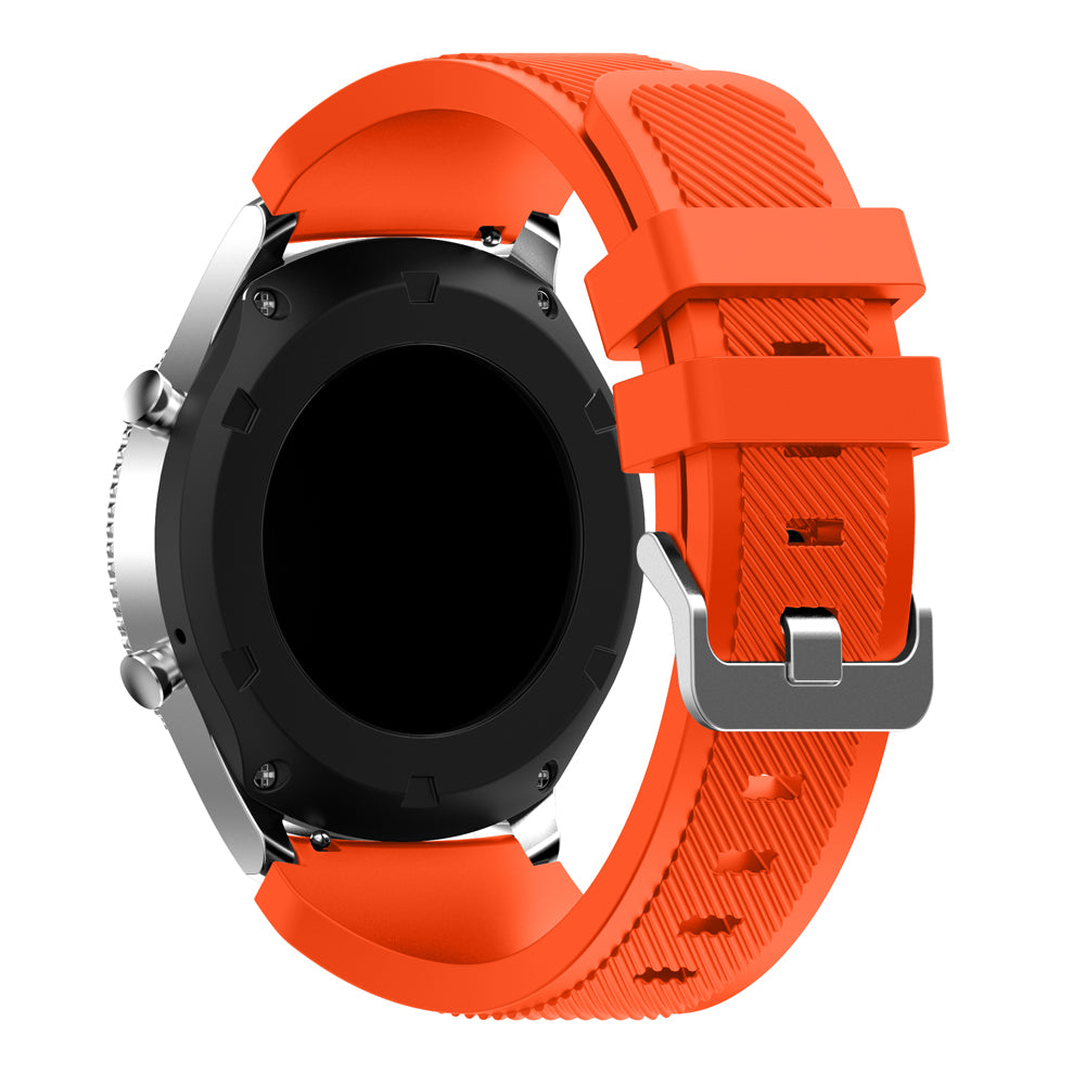 22mm Soft Silicone Sports Watch Strap Wrist Band Replacment for Samsung Gear S3 Frontier / S3 Classic