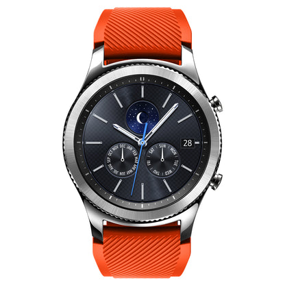 22mm Soft Silicone Sports Watch Strap Wrist Band Replacment for Samsung Gear S3 Frontier / S3 Classic