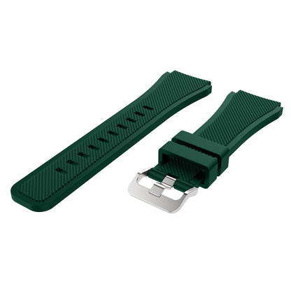 22mm Soft Silicone Sports Watch Strap Wrist Band Replacment for Samsung Gear S3 Frontier / S3 Classic
