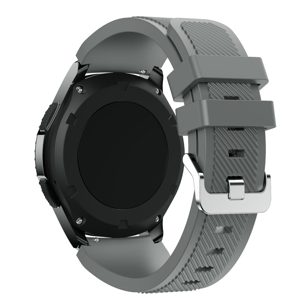 22mm Soft Silicone Sports Watch Strap Wrist Band Replacment for Samsung Gear S3 Frontier / S3 Classic