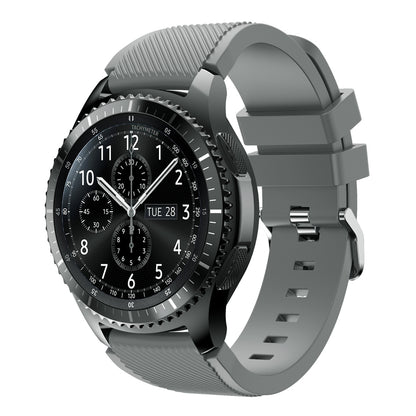 22mm Soft Silicone Sports Watch Strap Wrist Band Replacment for Samsung Gear S3 Frontier / S3 Classic