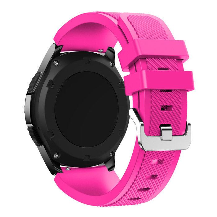 22mm Soft Silicone Sports Watch Strap Wrist Band Replacment for Samsung Gear S3 Frontier / S3 Classic