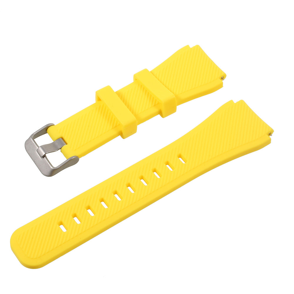 22mm Soft Silicone Sports Watch Strap Wrist Band Replacment for Samsung Gear S3 Frontier / S3 Classic
