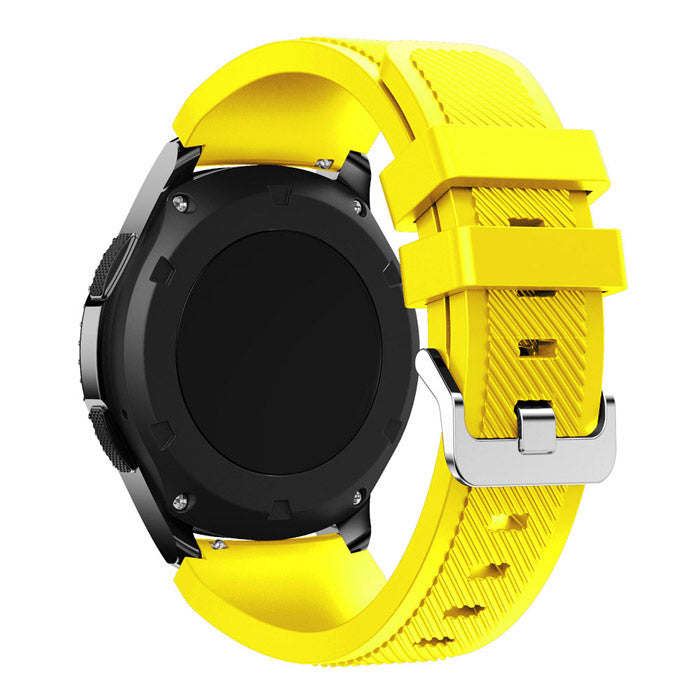 22mm Soft Silicone Sports Watch Strap Wrist Band Replacment for Samsung Gear S3 Frontier / S3 Classic