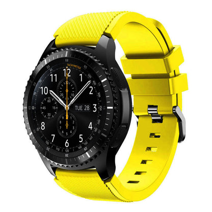22mm Soft Silicone Sports Watch Strap Wrist Band Replacment for Samsung Gear S3 Frontier / S3 Classic