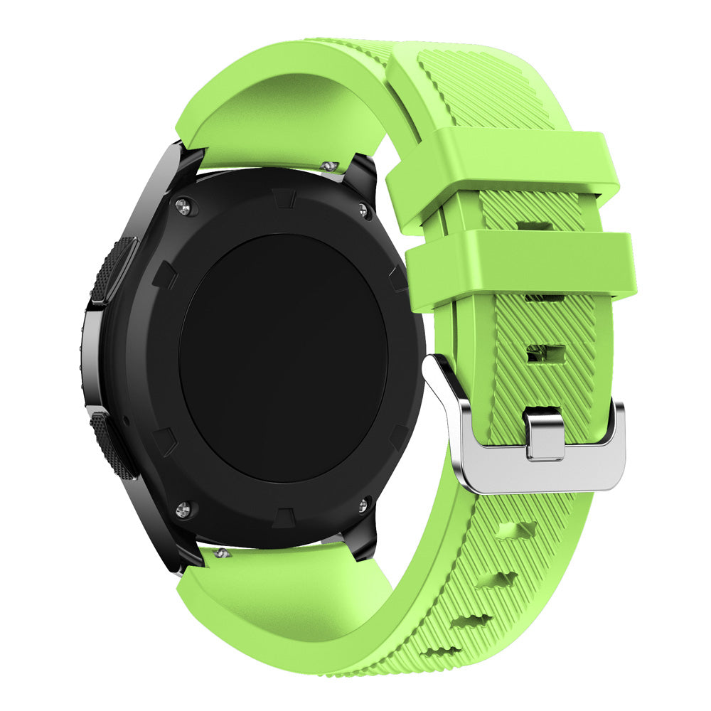 22mm Soft Silicone Sports Watch Strap Wrist Band Replacment for Samsung Gear S3 Frontier / S3 Classic