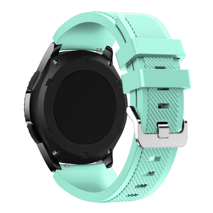 22mm Soft Silicone Sports Watch Strap Wrist Band Replacment for Samsung Gear S3 Frontier / S3 Classic